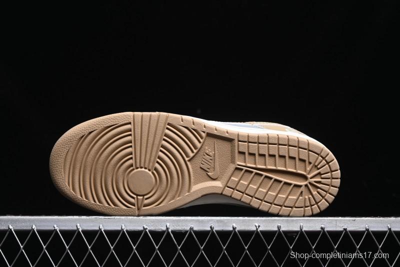 Nike SB Dunk Low BAPE Collaboration - Beige Grey Brown Anniversary Customized Low-Top Casual Sneakers - BB8969-006