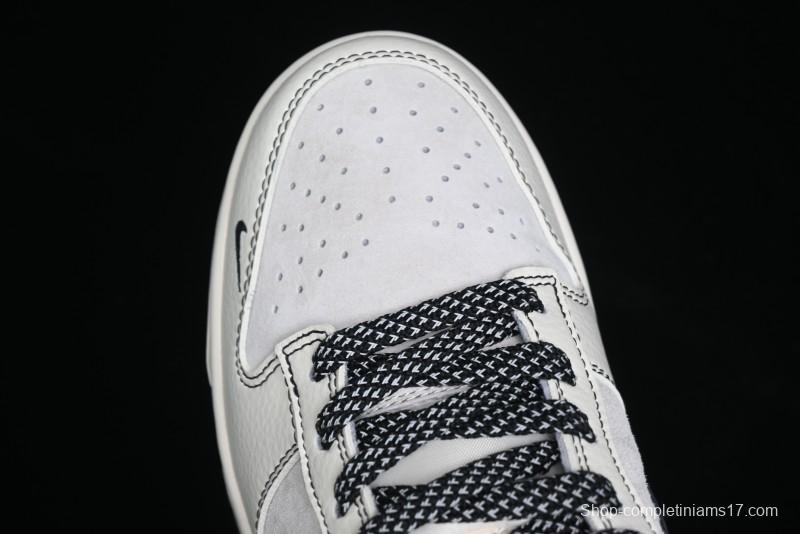 Nike SB Dunk Low UN Collaboration - Beige Black Line Black Sole Anniversary Custom Low-Top Casual Skate Shoes - BB7518-004