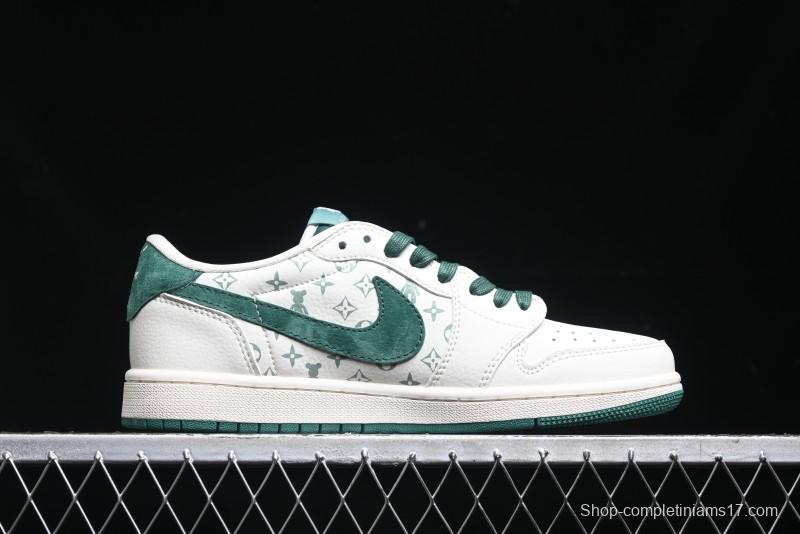 Nike Travis Scott x Fragment Design x Air Jordan 1 Low OG SP AJ1 Collaboration Sneakers - SJ2068-112