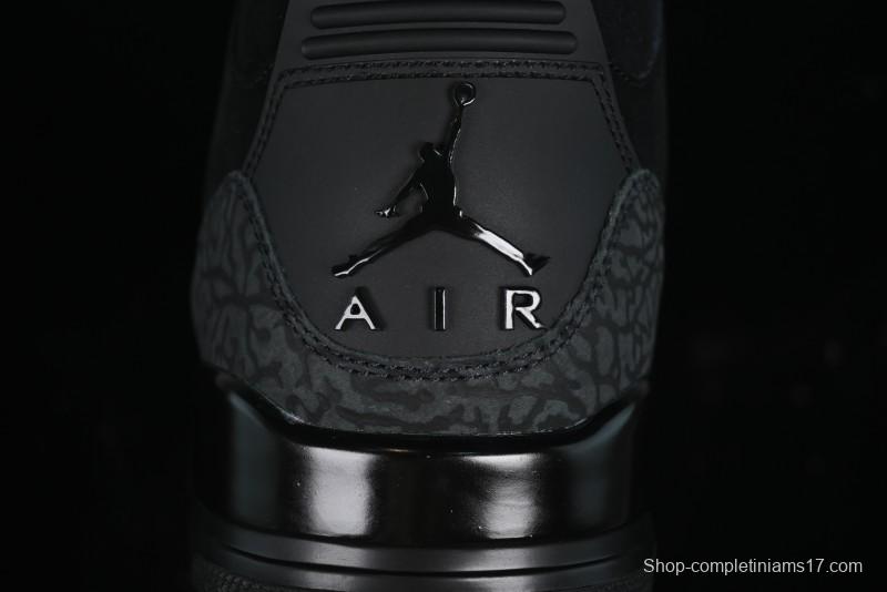 Nike Air Jordan 3 Retro Basketball Shoes Midnight Black - CT8532-001