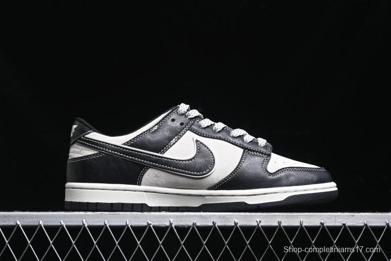 Nike SB Dunk Low The North Face Series - High Gloss Black Swoosh Anniversary Custom Low-Top Casual Skate Shoes - DJ2024-047