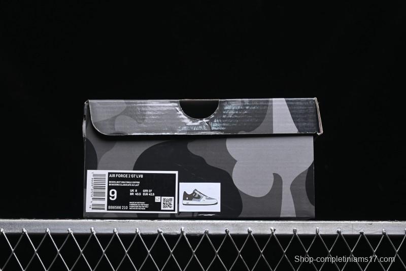 Nike Air Force 1 '07 Low Bape Collaboration - Beige Grey Brown Low Top Casual Sneakers BB6566-210