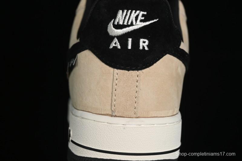 Nike Air Force 1 '07 Low The North Face x Stussy Collaboration - Black Brown Coffee Casual Sneakers - KK1988-018