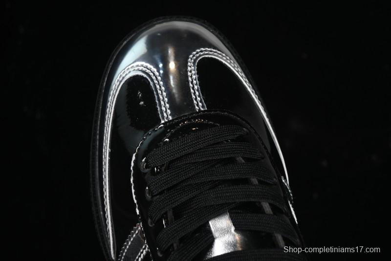 Adidas Samba Atmos IH3364 Patent Leather Black Silver Casual Sneakers