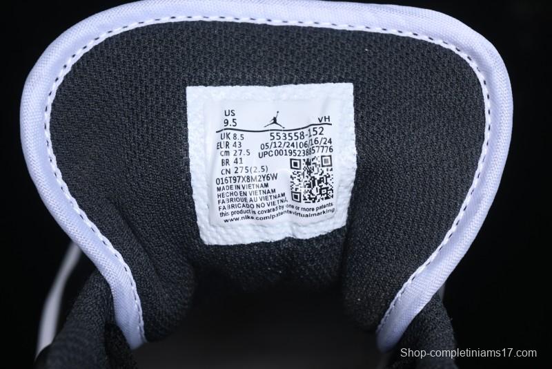 Nike Air Jordan 1 Low AJ1 Retro Casual Sneakers in Black/Brown - 553558-152