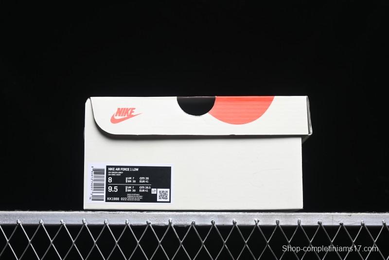 Nike Air Force 1 '07 Low UN Collaboration - Moss Green Low-Top Casual Sneakers - KK1988-022