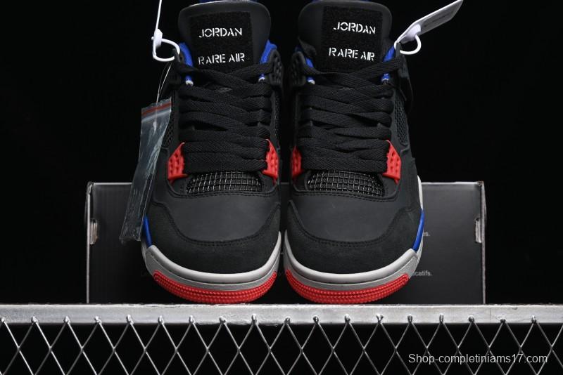 Nike Air Jordan 4 Retro Sneakers in Black, Blue and Neutral Grey - FV5029-003