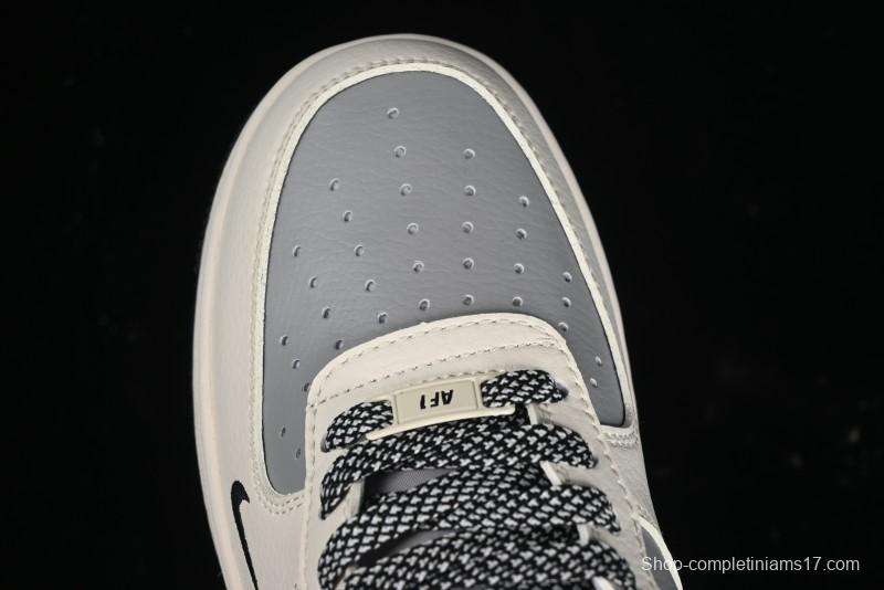 Nike Air Force 1 '07 Low Bape Collaboration - Beige Grey Black Low-Top Casual Sneakers BB6566-209