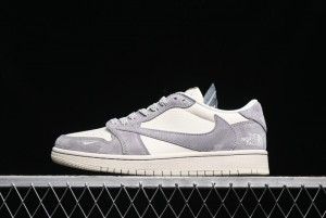 Nike Travis Scott x Fragment Design x Air Jordan 1 Low OG SP AJ1 Low Top Casual Sneakers - XS3086-001