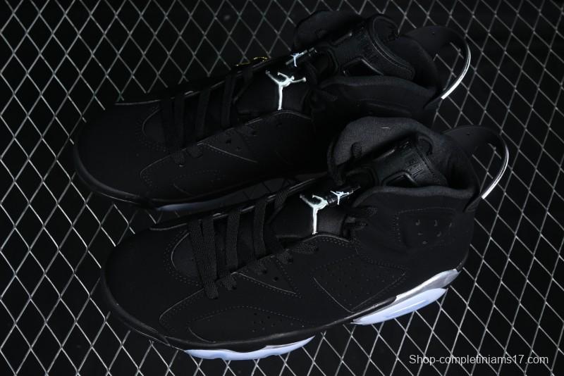 Nike Air Jordan 6 Retro Metallic Silver Basketball Shoes - DX2836-001