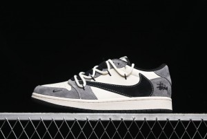Nike Air Jordan 1 Low OG SP Travis Scott x Fragment Design Collaboration Sneakers - SJ0086-141