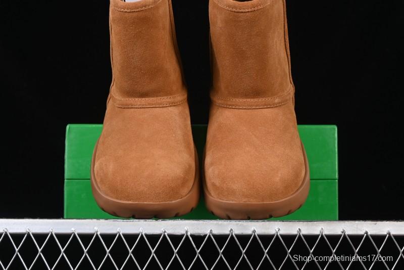 Bottega Veneta Snap Round Toe Slip-On Ankle Snow Boots - 578321