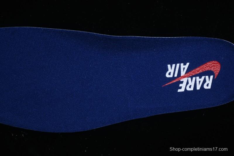 Nike Air Jordan 4 Retro Basketball Shoes with Black-Grey-Blue Color Blocking - FV5029-003