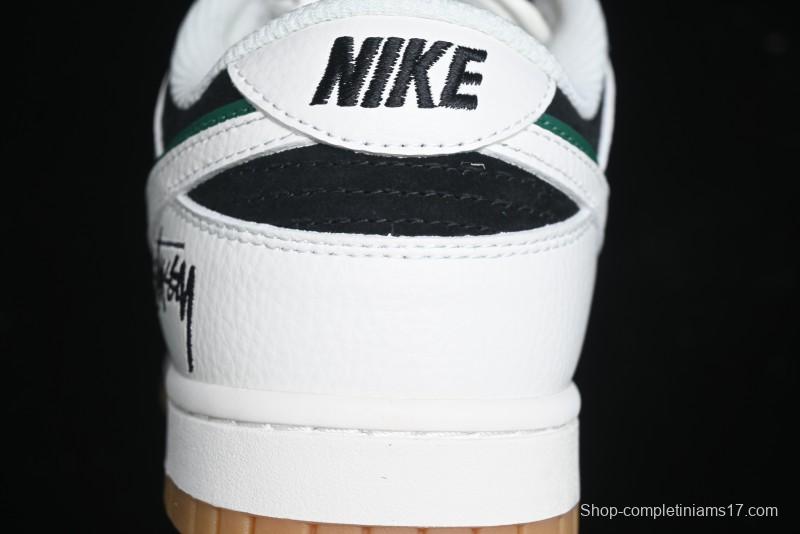 Nike SB Dunk Low Stussy Collaboration - Double Shadow White Hook Anniversary High-End Custom Low-Top Casual Skate Shoes - SF1029-406