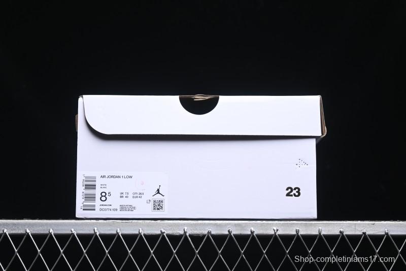 Nike Air Jordan 1 Low AJ1 White Pink Low-Top Casual Sneakers - DC0774-109