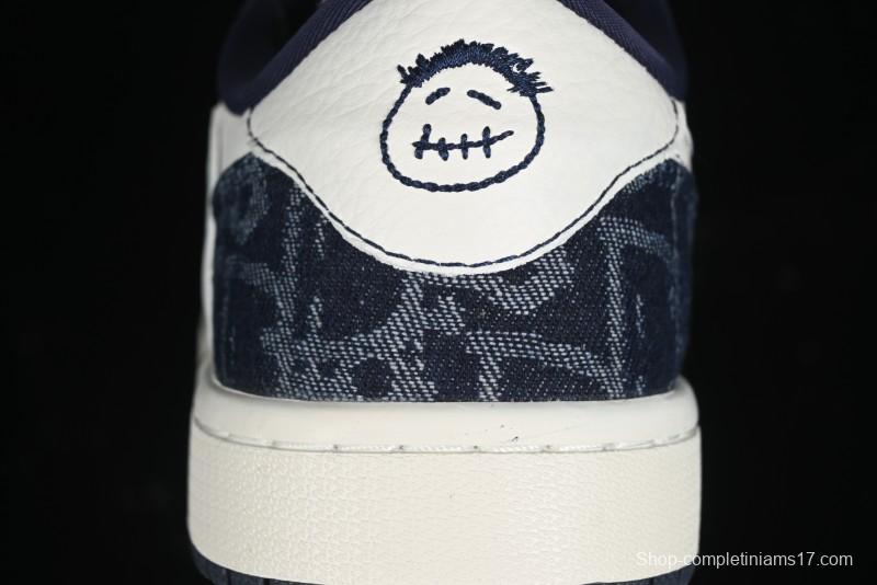 Nike Travis Scott x Fragment Design x Air Jordan 1 Low OG SP AJ1 Retro Sneakers - CH6336-017
