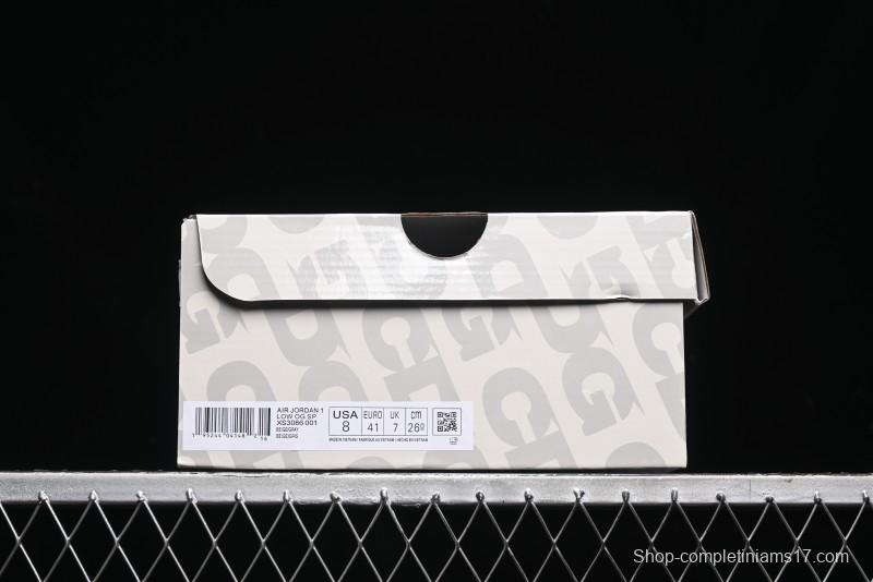 Nike Travis Scott x Fragment Design x Air Jordan 1 Low OG SP AJ1 Low Top Casual Sneakers - XS3086-001