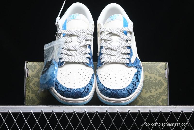 Nike Travis Scott x Fragment Design x Air Jordan 1 Low OG SP AJ1 Retro Sneakers - XZ1658-001