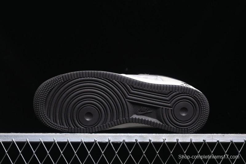 Nike Air Force 1 '07 Low Stussy Collaboration - White Black Sole Low-Top Casual Sneakers - XZ6188-279