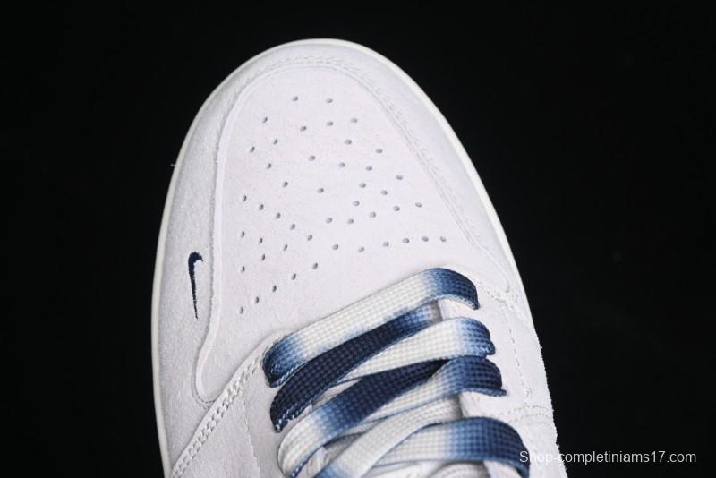 Nike Air Jordan 1 Low OF Collaboration - Premium Custom Retro Basketball Shoes in Blue Grey - DM9188-003
