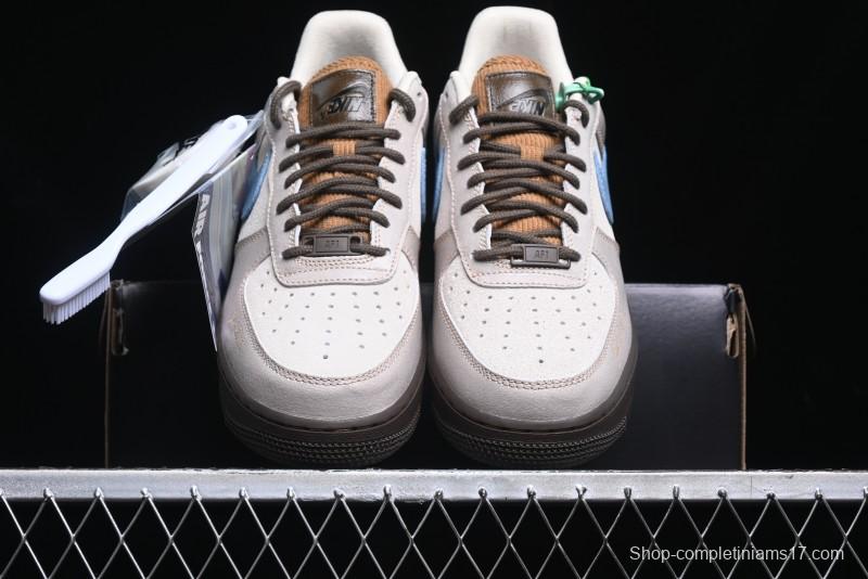 Nike Air Force 1 '07 Low Casual Sneakers with Full-Length Air Cushion - HQ3458-142