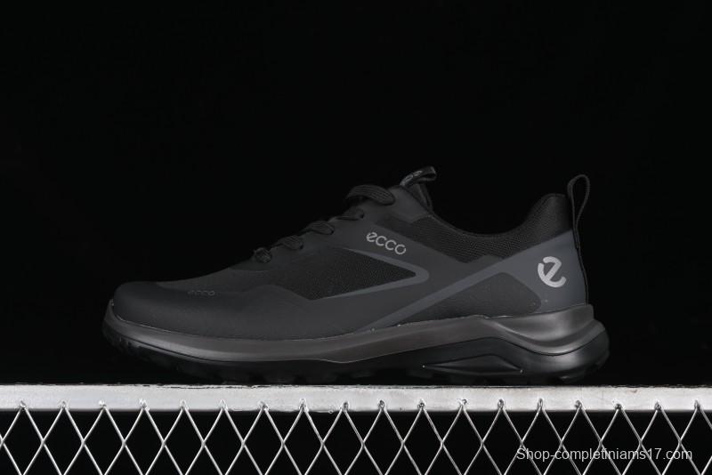 ECCO DRIVE Series Outdoor Waterproof Breathable Slip-Resistant Retro Fashion Patchwork Hiking Shoes - 88259401001