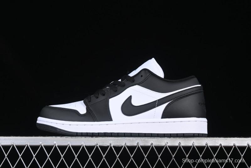 Nike Air Jordan 1 Low AJ1 Black White Panda Low Top Lifestyle Basketball Shoes - 553558-131