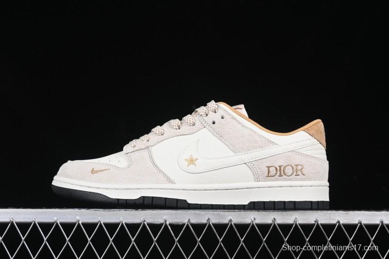 Nike SB Dunk Low Dior Collaboration Anniversary Custom Low-Top Casual Sneakers - DJ2024-066