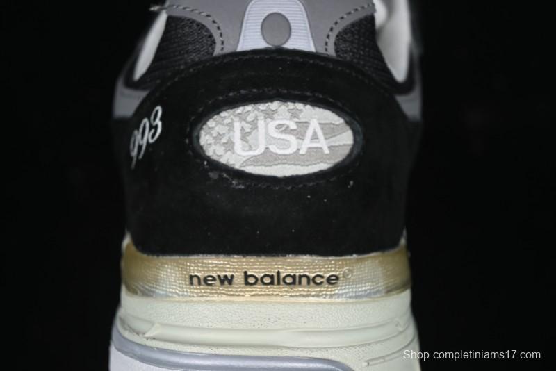 New Balance Made In USA M993 Series Classic Retro Casual Running Shoes - MR993BK