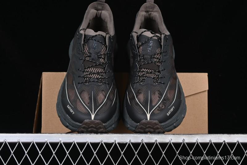 HOKA ONE ONE Satisfy Running Mafate Trail Low-Cut Cushioned Outdoor Hiking Shoes - 1157050 COFF