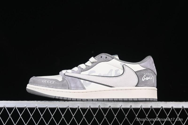 Nike Travis Scott x Fragment Design x Air Jordan 1 Low OG SP AJ1 Sneakers - DM9288-001