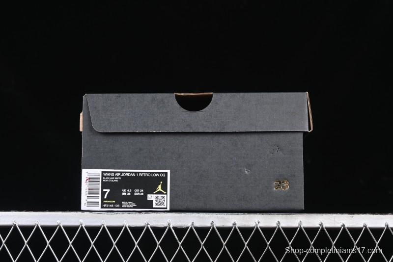 Nike Air Jordan 1 Low AJ1 Grey White Black Swoosh Casual Sneakers - HF3148-106