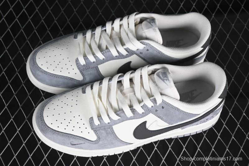 Nike SB Dunk Low The North Face Collaboration Beige Grey Double Swoosh Anniversary Custom Low-Top Casual Skate Shoes - DJ2024-067