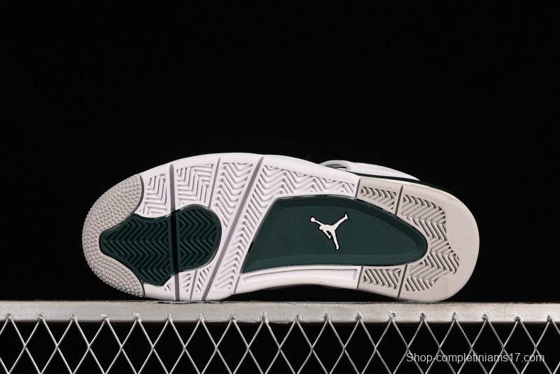 Nike Air Jordan 4 Retro Sneakers with Oxidized Green Accents and Visible Air Cushion - AQ8138-103