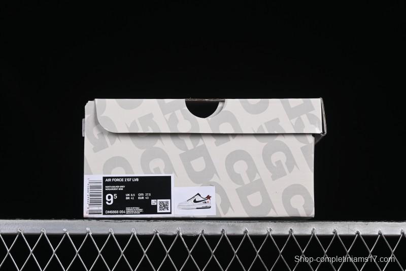 Nike Air Force 1 '07 Low North Face Edison Chen Collaboration White Silk Dual-Tone Casual Sneakers - DM6868-054