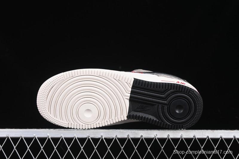 Nike Air Force 1 '07 Low Year of the Snake Limited Edition Grey Black Snake Scale Low-Top Casual Sneakers - DM6688-009