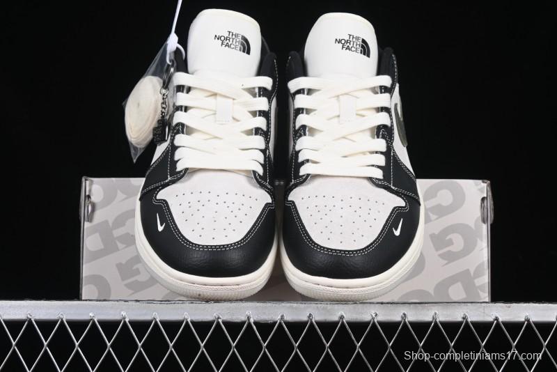 Nike Air Jordan 1 Low AJ1 The North Face Collaboration Dark Camouflage Custom High-End Retro Basketball Shoes - DM9188-013