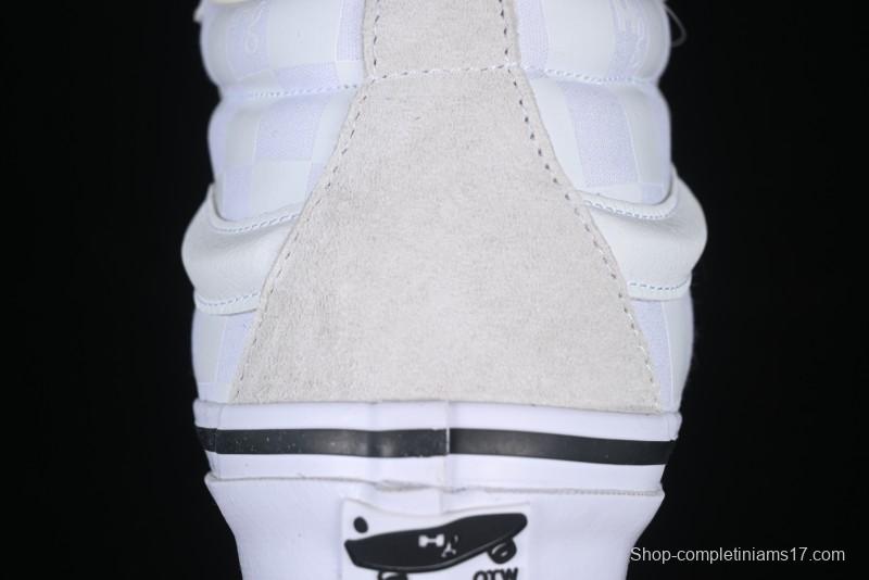 Vans HommeGirls x Sk8-Mid Fashion Casual Mid-Top Suede Skate Shoes with Bold Side Stripes - VN000NBN2VZ