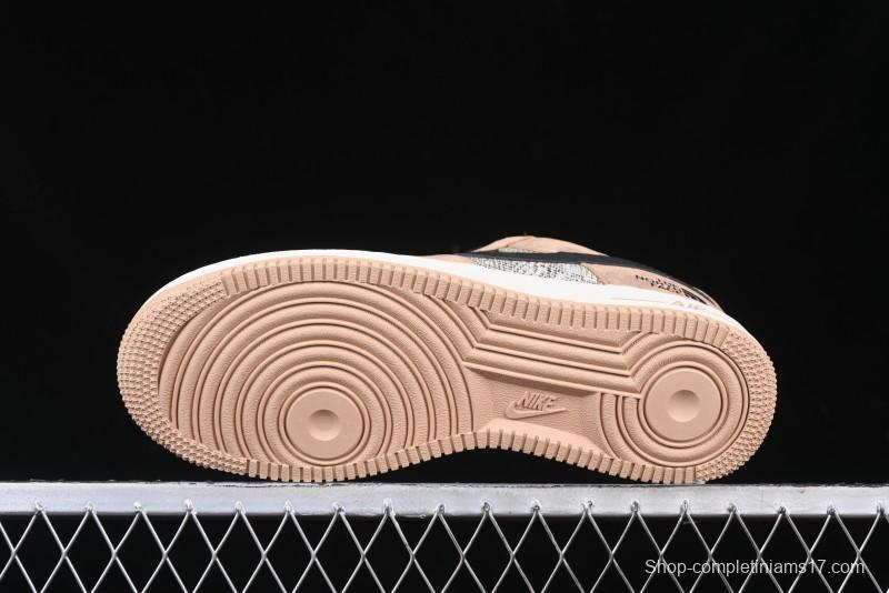 Nike Air Force 1'07 Low The North Face Collaboration - Mesh Brown Low-Top Casual Sneakers - KK1988-031
