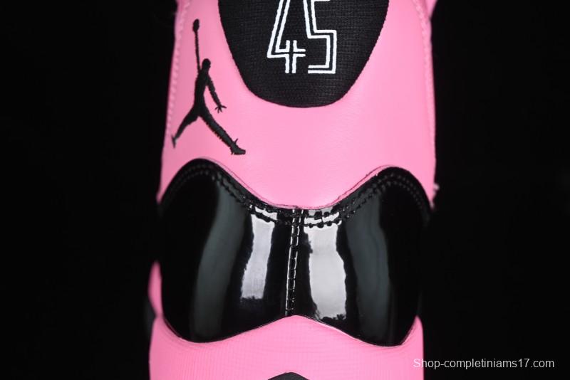 Nike Air Jordan 11 Retro High Top Basketball Shoes in Black Pink - CT8012-500