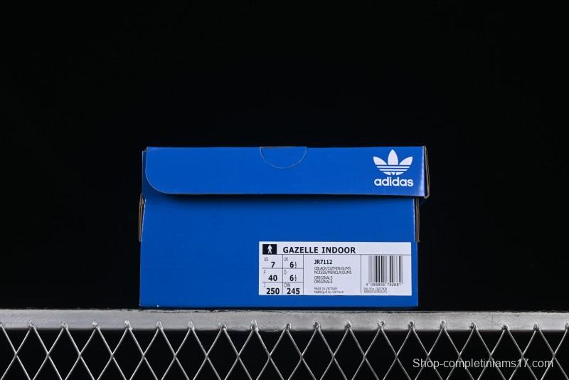Adidas Originals Gazelle Indoor JR7112 Retro Casual Slip-Resistant Wear-Resistant Low-Top Sneakers - JR7112