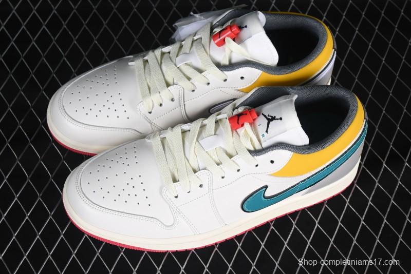 Nike Air Jordan 1 Low AJ1 Mismatch Colorway Low-Top Casual Sneakers - HV4511-133