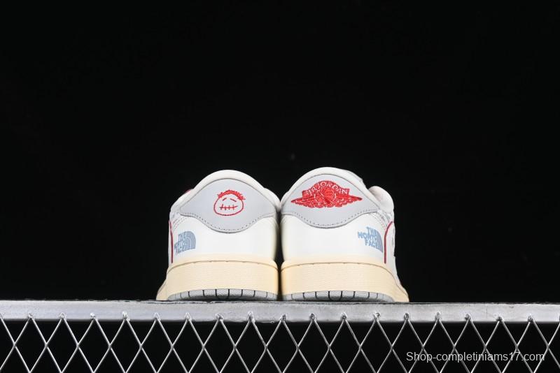 Nike Travis Scott x Fragment Design x Air Jordan 1 Low OG SP AJ1 Low Top Casual Sneakers - AG3702-808