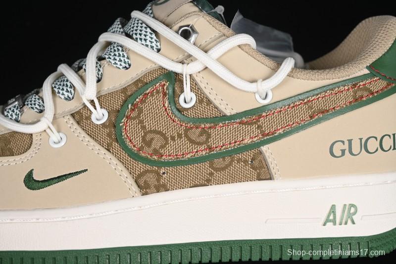 Nike Air Force 1 '07 Low Gucci Collaboration Lace-Up Low-Top Casual Sneakers - SJ1198-102