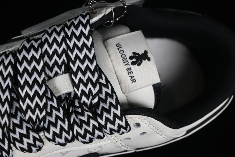 Nike SB Dunk Low LV Collaboration - Beige Black Violent Bear Anniversary High-End Custom Low-Top Casual Skate Shoes - SJ2068-239