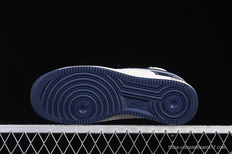 Nike Air Force 1 '07 Low The North Face Collaboration Beige Blue Patchwork Drawstring Casual Shoes - SJ1198-107