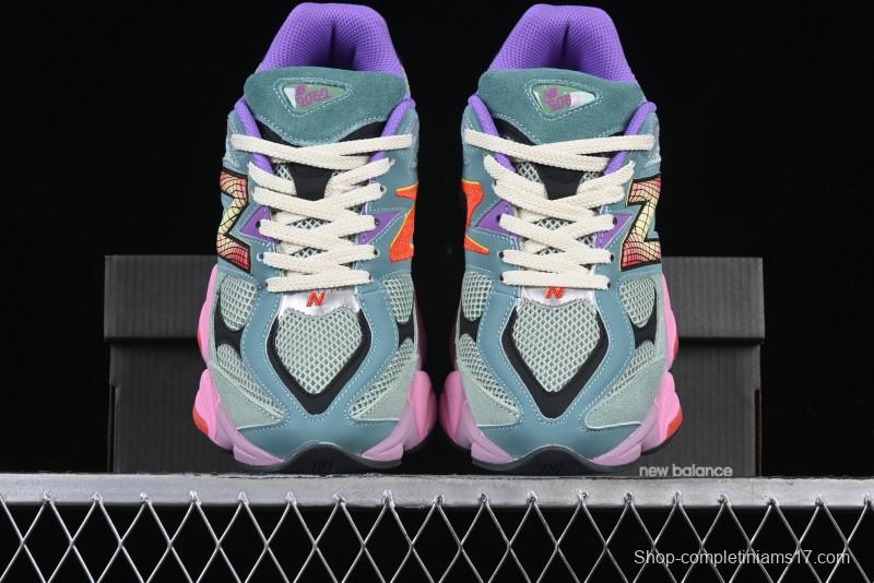 New Balance 9060 Retro Casual Running Sneakers with ABZORB Cushioning Technology - U9060WRB