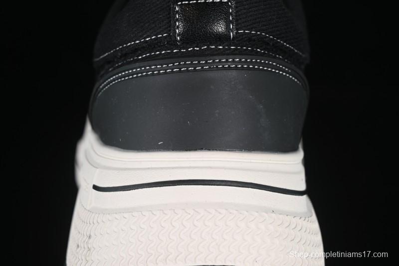 Shoot Brand Resonance Black Plum Retro Comfort Leather Anti-Slip Elevated Low-Top Casual Skate Shoes - AJD4