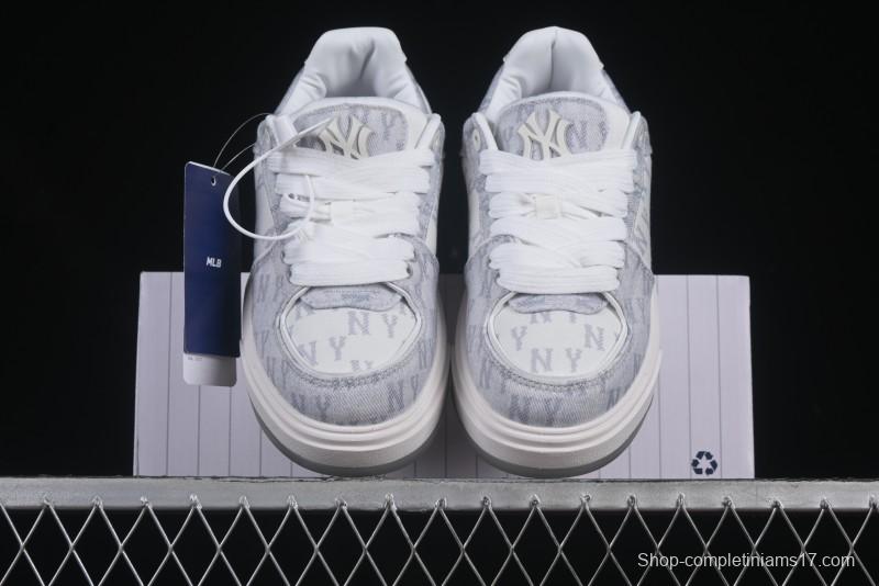 New York Yankees Chunky Liner Mid Denim Monogram Platform Sandals - 3ASXD065N50GRS