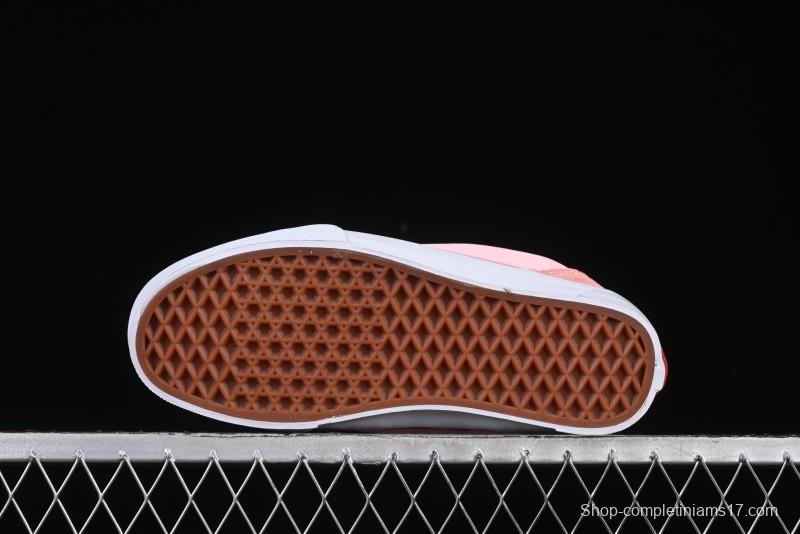 Vans Knu Skool Low Top Comfortable Slip Resistant Wear Resistant Casual Sneakers in Pink Checker - VN0009QCREV